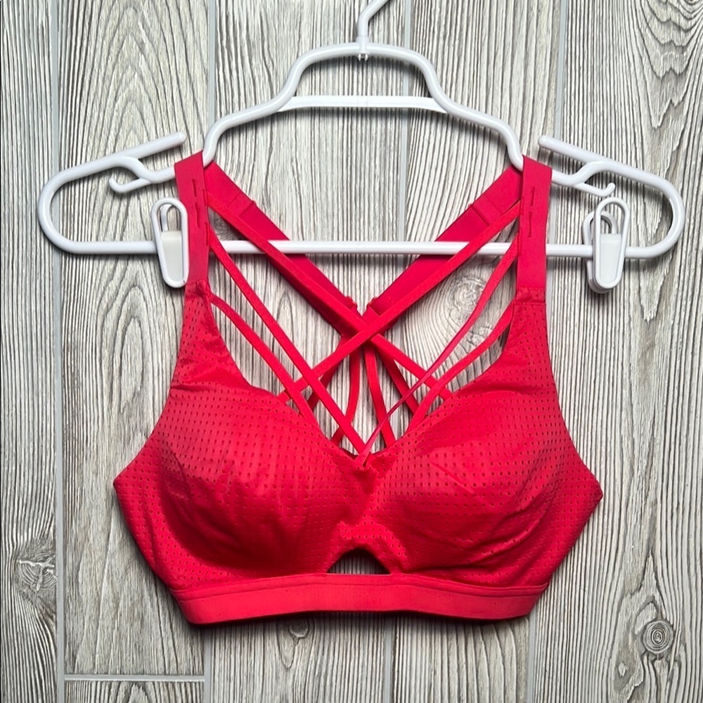 Victoria's Secret Red Strappy Sports Bra
